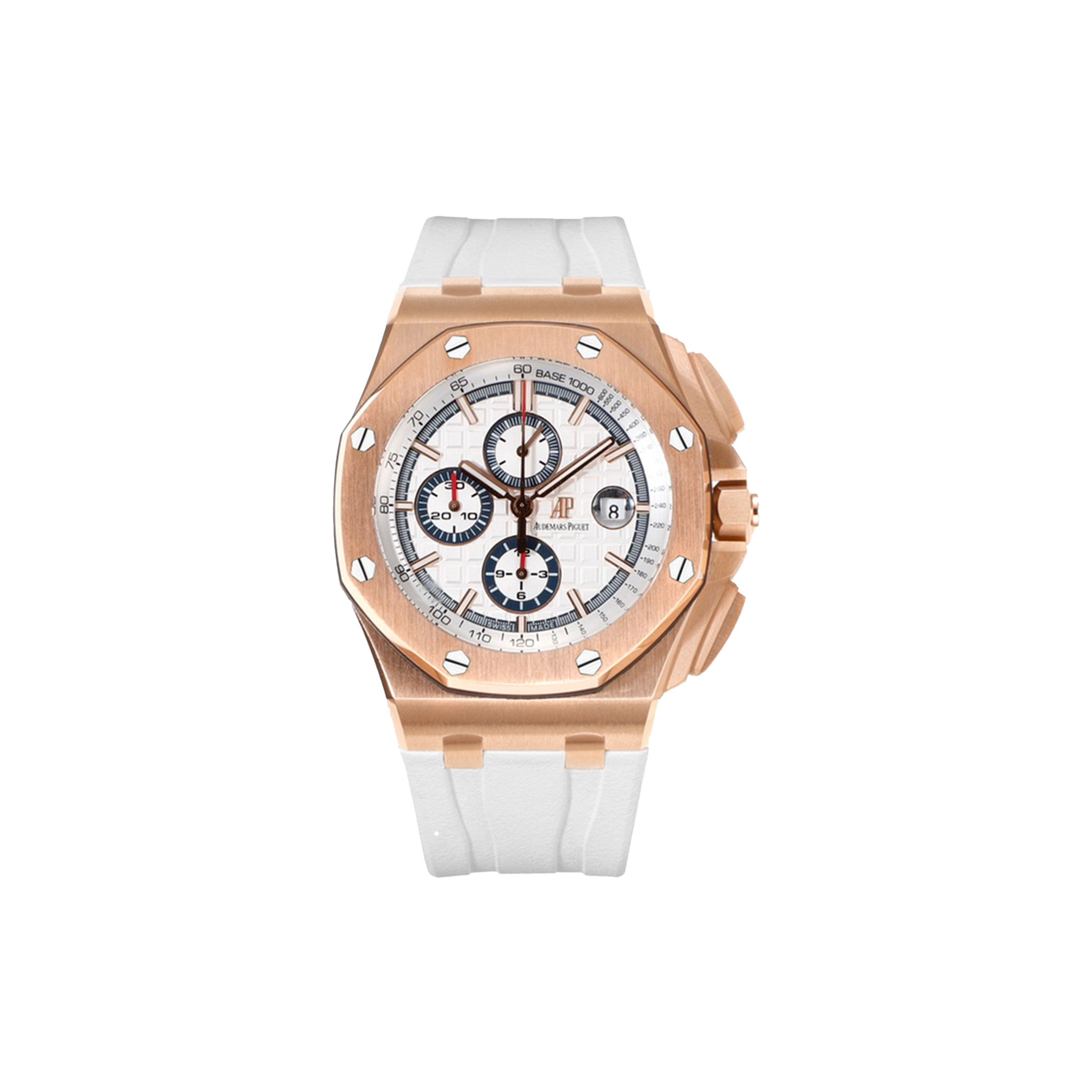 audemars P*g*et royal oak offshore 44 mm white watch 26408or.oo.a010ca.01